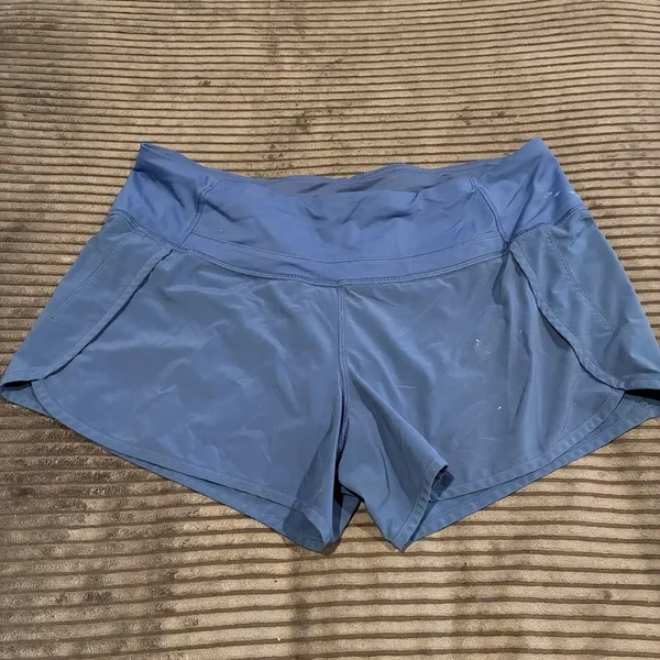 Lululemon Speed Up LR Lined Short 3.5" Lined Powder Blue Size 8 See Pics - Image 2