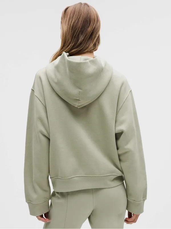 Women's Steady State Oversized Fog Green Athletic Hoodie Sweatshirt Medium NWT - Image 2