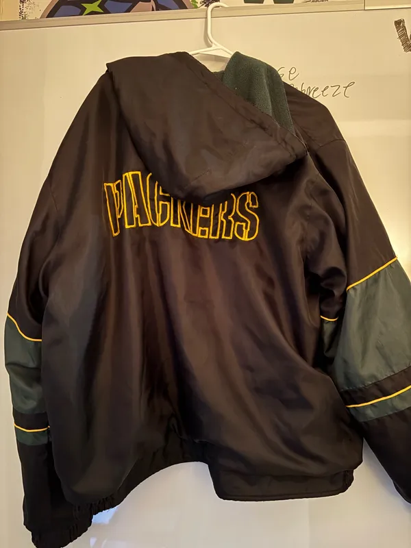 National Football League Team Apparel Vintage Green Bay packers bomber jack - Image 4