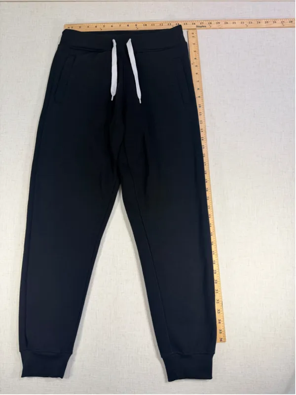 Southpole Men’s Fleece Jogger Sweatpants Contrast Drawstring Pockets Black Small - Image 3
