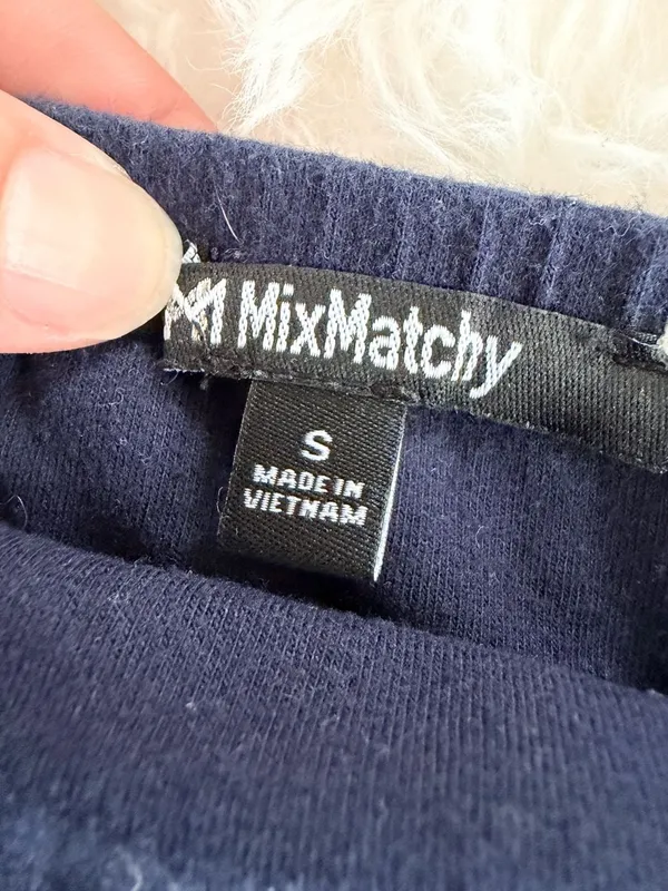 MixMatchy Navy Blue Strapless Tube Top Bandeau Size S - Image 2
