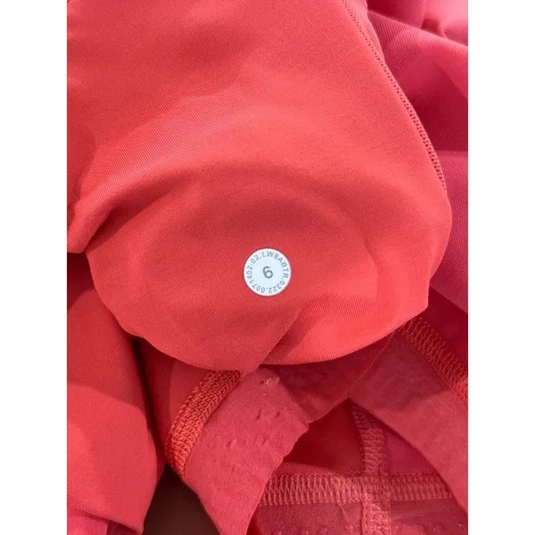Lululemon Womens Skort Red Court Rival Swift High Rise Mini Skirt Lined Size 6 - Image 4