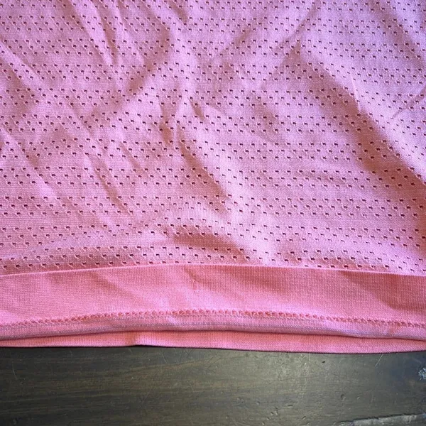 Lululemon Coral Perforated Athletic Tee T-Shirt Short Sleeve Pink Orange 4 - Image 4