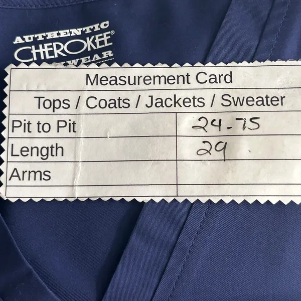 Authentic Cherokee Workwear Mens Scrub Top Navy‎ XL - Image 10