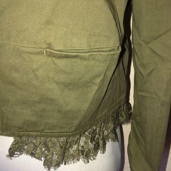 5/$30 🎈 Princess Vera‎ wang medium open front blazer Green - Image 2