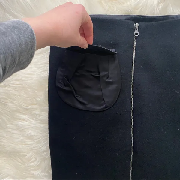 💜Vera Wang💜Lavender Label Black Pencil Skirt with Back Zipper and Pocket - Image 10