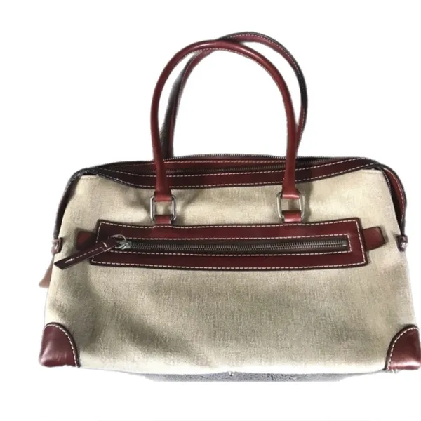 Dooney & Bourke Vintage Signature Anniversary double-pocket satchel - Image 3