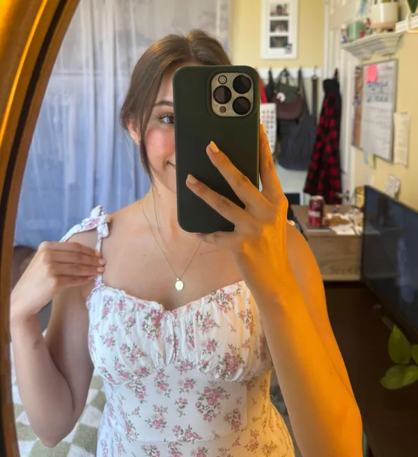 Hollister White & Pink Floral Sundress - Image 3