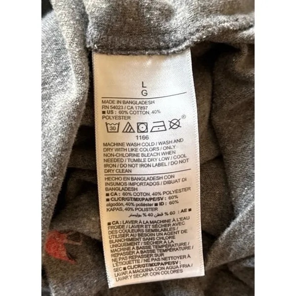 Old Navy Women's Gray Pink Flamingo Soft Wash Short Sleeve Tee‎ Size Large - Image 11
