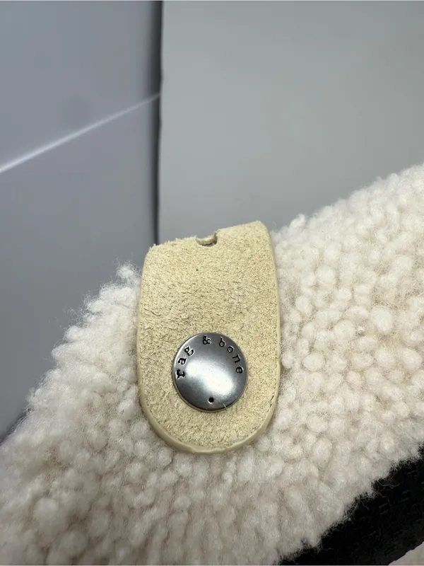 NWOT Rag & Bone Ansley Slide Shearling Mule Slide Size US 7 - Image 9