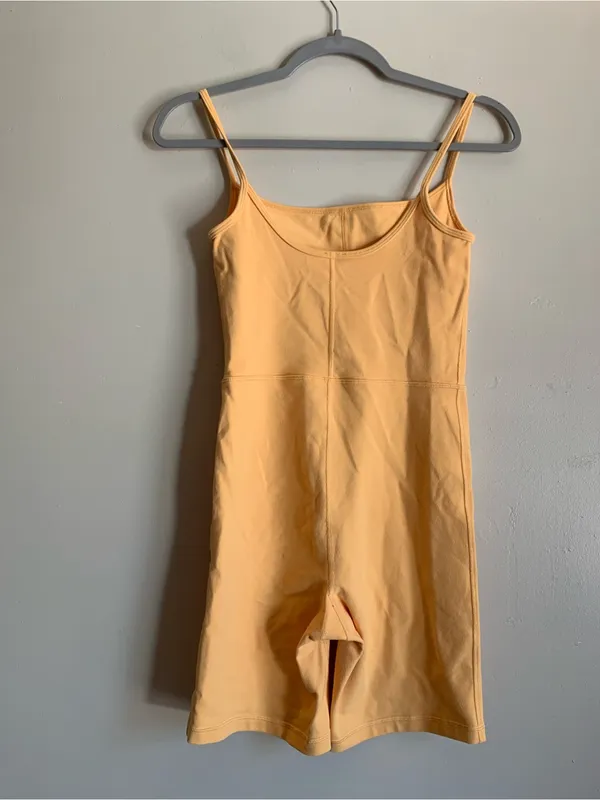 Wilfred Free Pale Orange Sleeveless Romper Shorts Jumpsuit Outfit Women Size S - Image 4