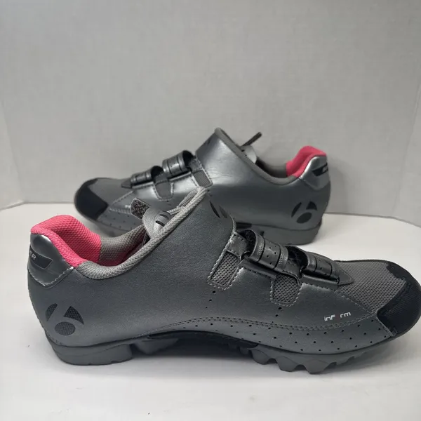Bontrager Evoke DLX WSD Women’s MTB Cycling Shoes US 10.5 EU 42 Gray Pink - Image 2