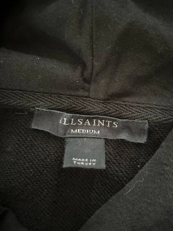 AllSaints State Logo Hoodie cropped - Image 3