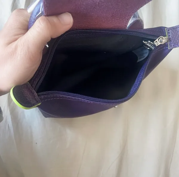 Longchamp Mini Bag Top Handle Crossbody w/ Added Strap - Image 6