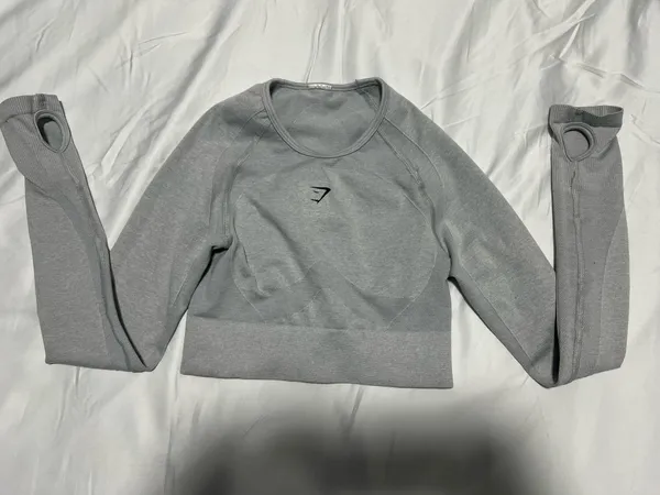 Gym Shark FLEX SPORTS LONG SLEEVE CROP TOP - Image 3
