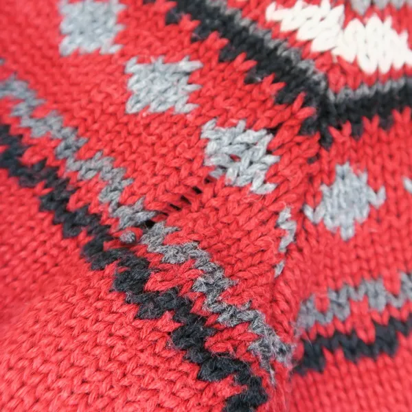 Vintage 90s Dockers Red Fair Isle Christmas Sweater - Image 7