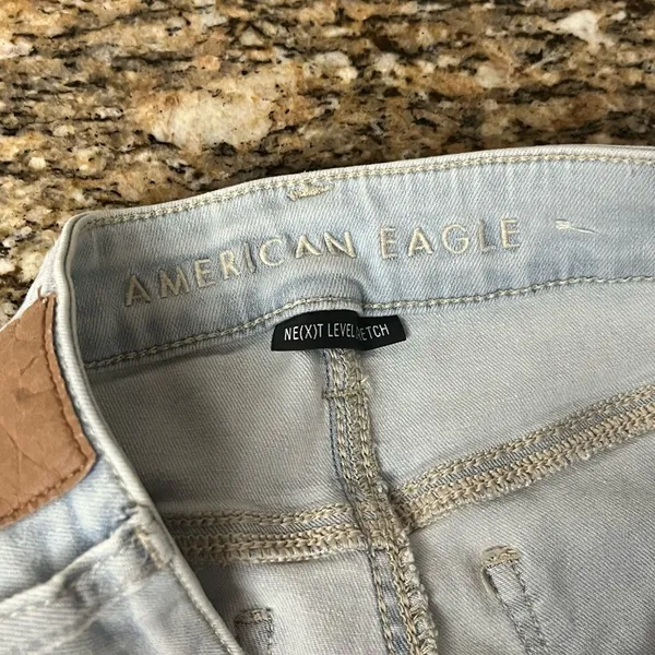 American Eagle Light Wash Next Level Stretch Curvy Super Hi Rise Jegging Jean 2 - Image 10