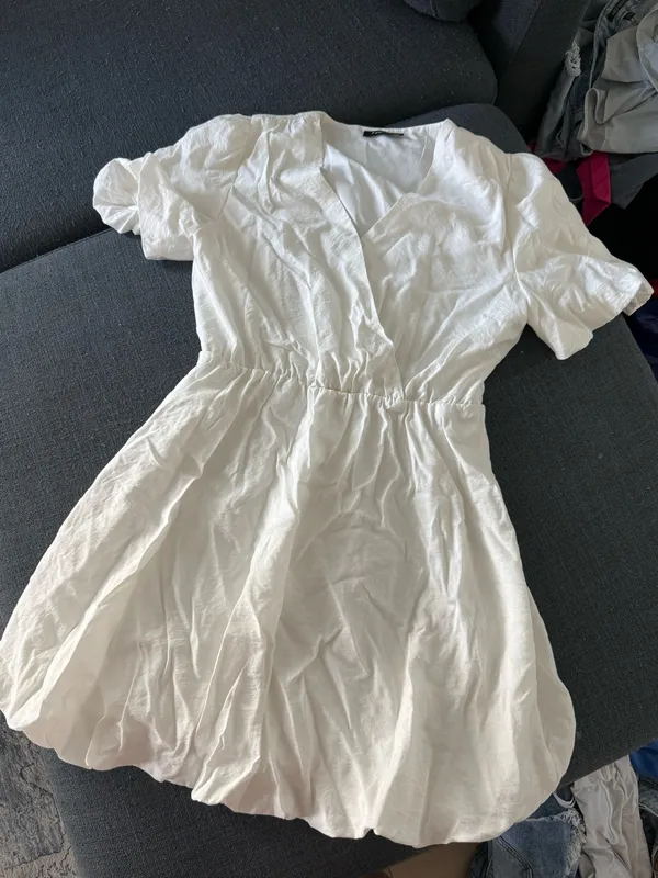 Fashion White Bubble Dress Size M - Image 2