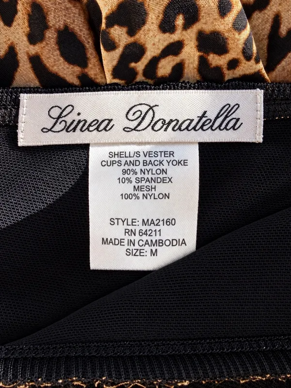 Linea Donatella Leopard Lace Babydoll Camisole - Image 3