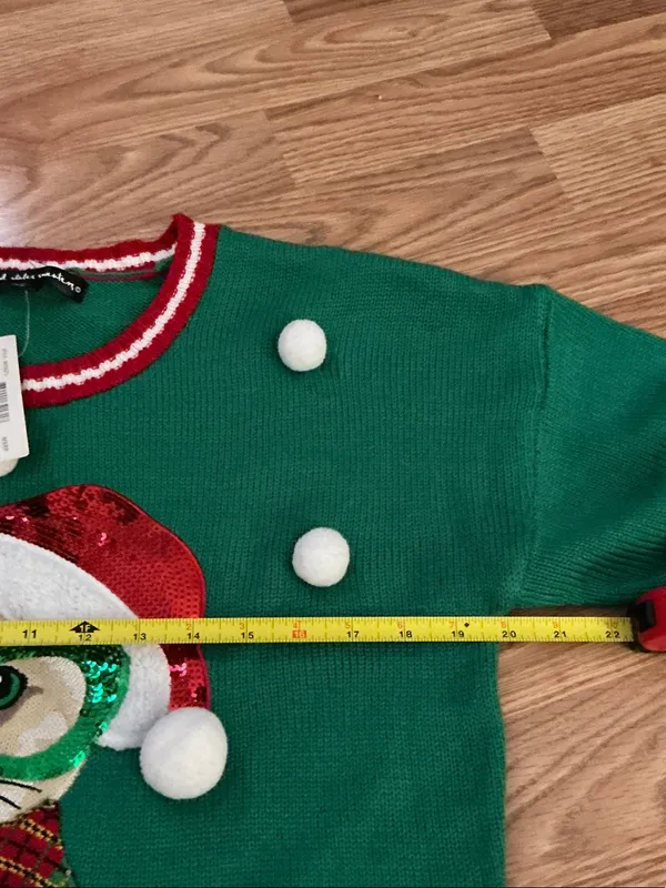 Ugly Christmas Cat Sweater Size Large - Image 4