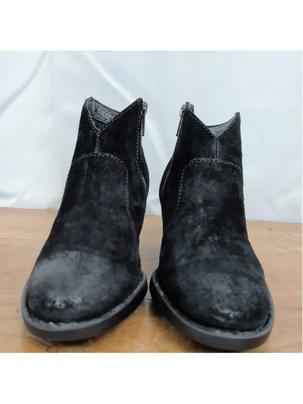 Ladies' Born Side Zip Black Suede Ankle Boots 6.5M Size 6.5 - Image 8