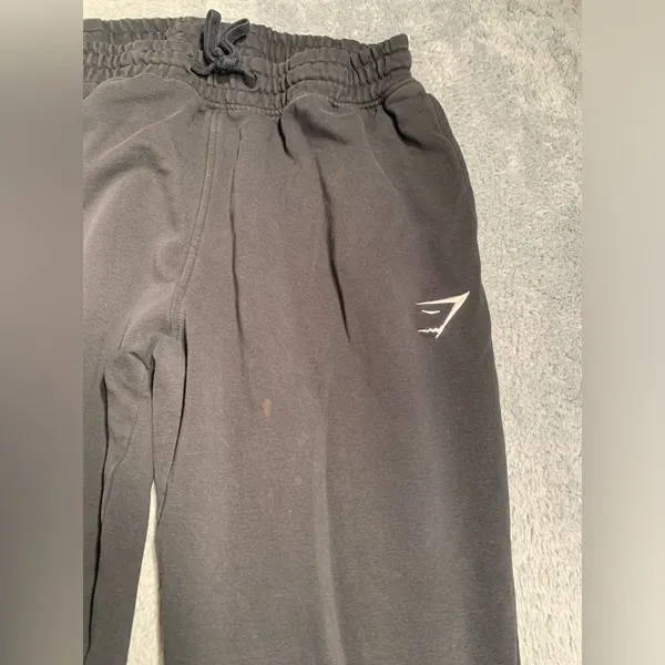Gymshark Black Jogger Pants medium - Image 2