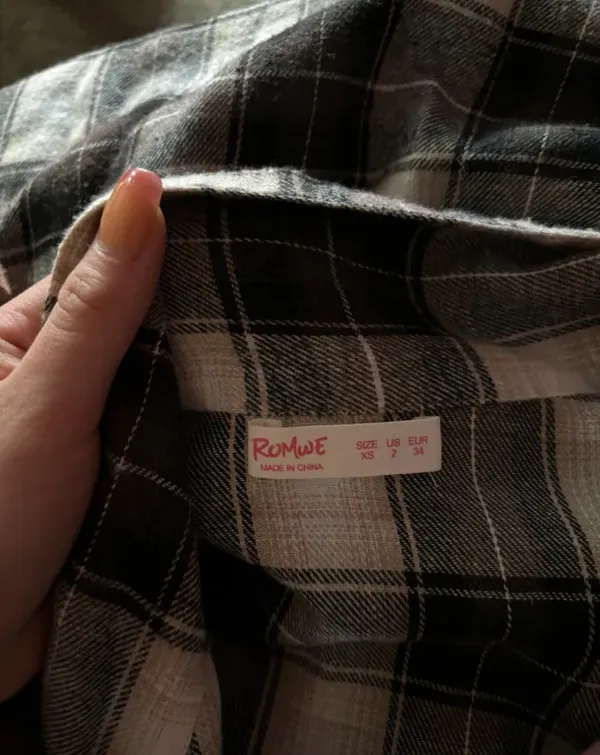 Romwe Oversized Flannel - Image 5