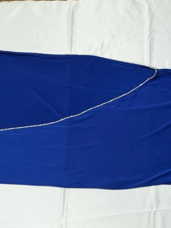 Lucy In The Sky - Royal Blue One Shoulder Formal Gown - Size S - NEW Without Tag - Image 8