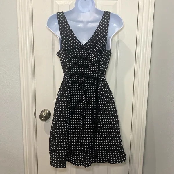 Princess Polly Nellie Mini Dress Black Polka Dot Dress - Image 5