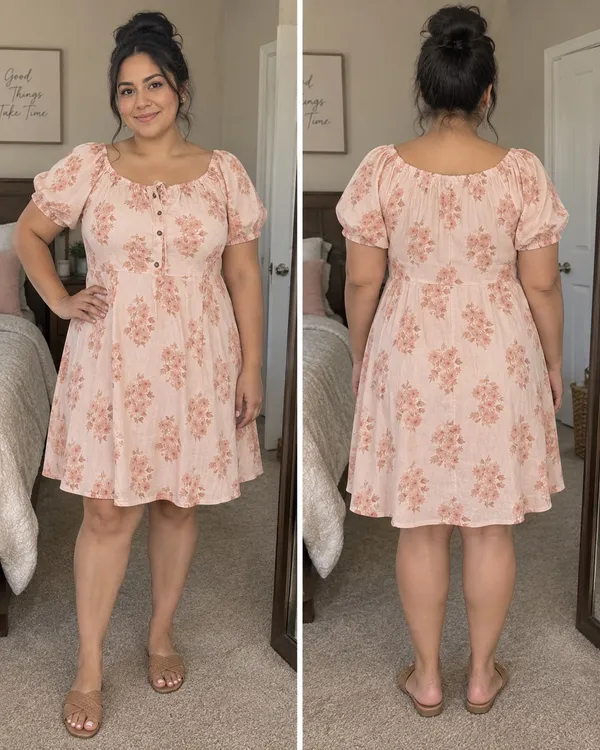 Universal Thread Target Pink Floral Off-Shoulder Dres - Image 3