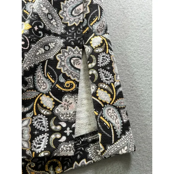 Loft Womens 12 (32x22) Pencil Skirt Textured Twill Old Money Preppy‎ Paisley - Image 3