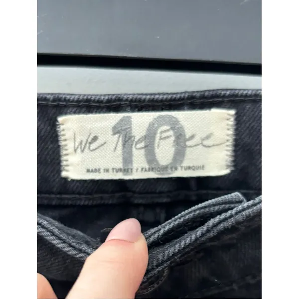 NWT Free People We the Free Sky High Black Denim Mini Skirt Size 10 Indie Sleaze - Image 5