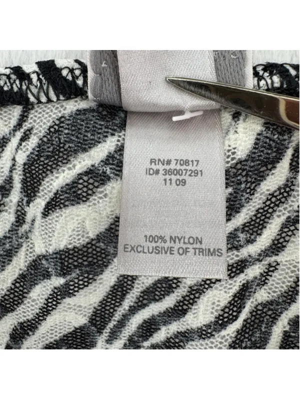 Victoria's Secret Chemise Zebra Stripes Lace Trim Semi Sheer Size medium - Image 6