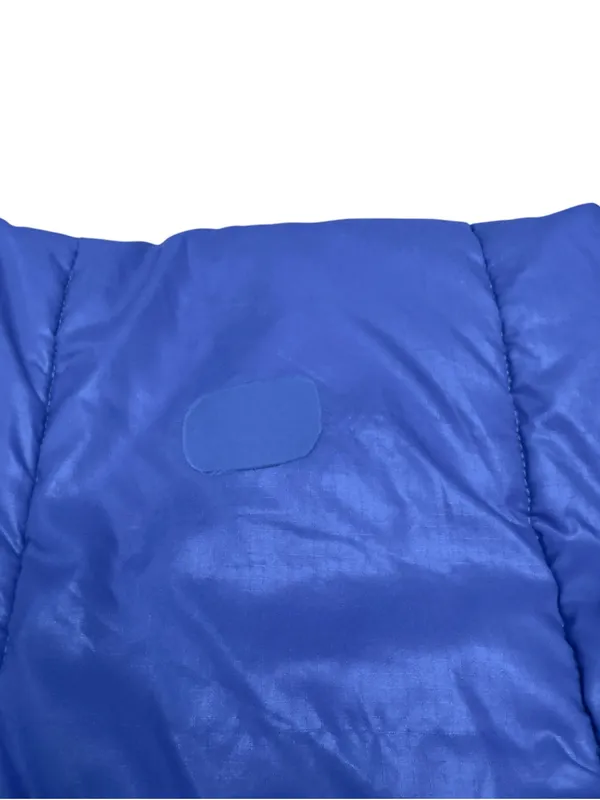 Patagonia Patched Blue Down Puffer Coat Jacket Full Zip Insulated Women L FLAWED - Image 12