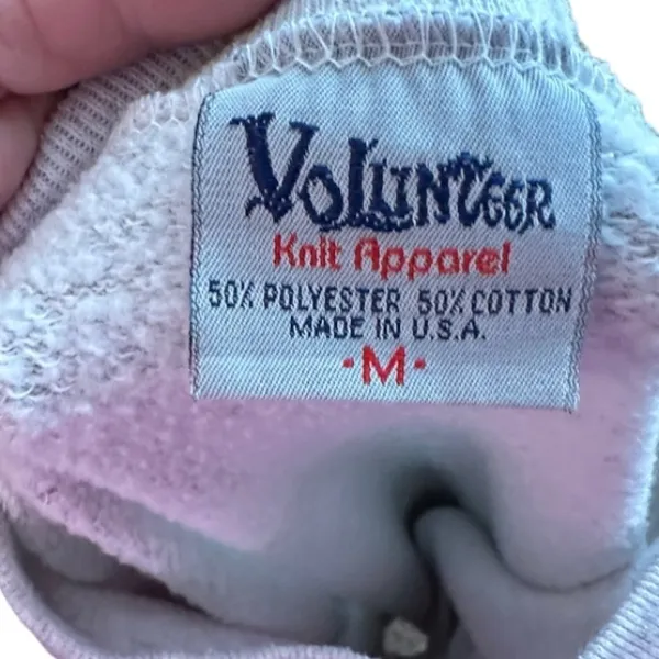 Vintage Volunteer Made In USA Christmas Sweatshirt - Image 4