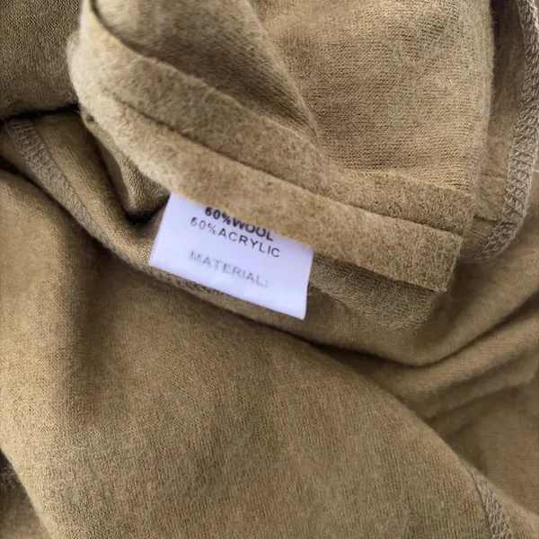Bella Blue Longline Button Cardigan Womens Size S/M Olive Wool Blend Lagenlook - Image 7