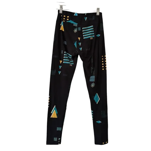 LulaRoe‎ Women Sz OS Leggings Stretch Geometric Grunge Skater Streetwear Punk - Image 2
