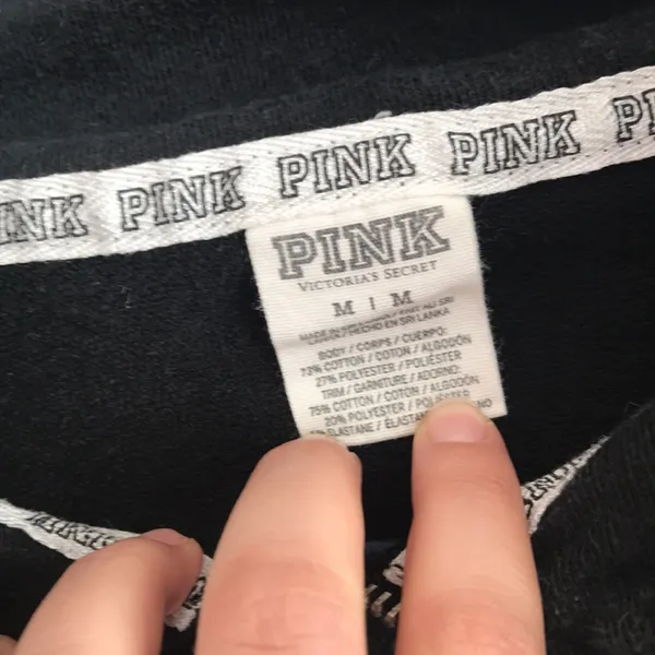 VS Pink Black Quarter ZIP Pullover - Image 3