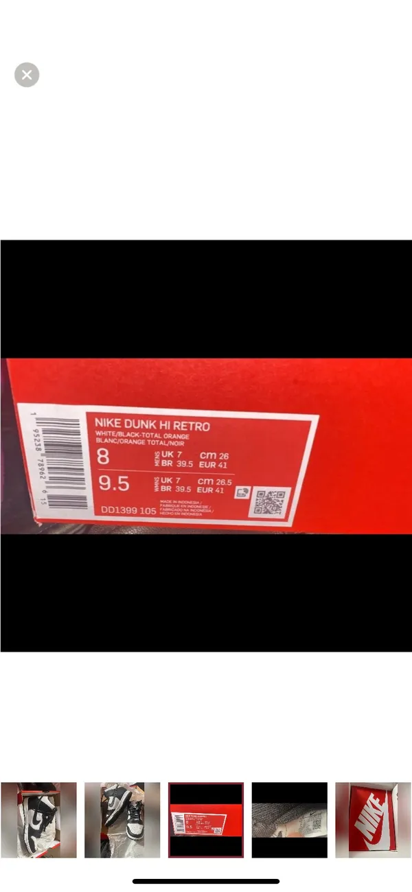 Nike High top Panda Dunks - Image 8