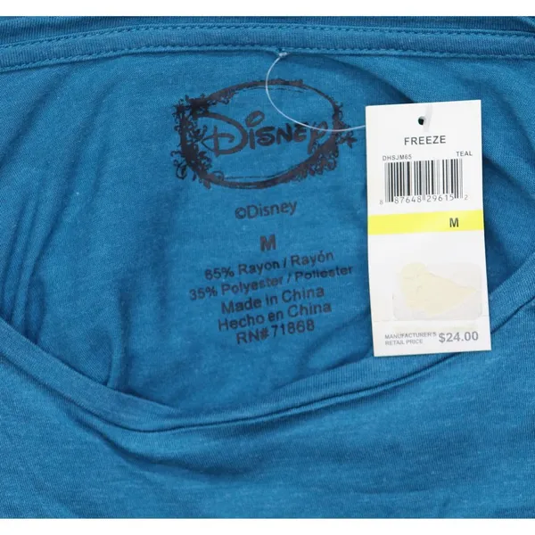 NWT Disney Juniors Stitch Graphic Tunic T-Shirt Top Blue M - Image 4