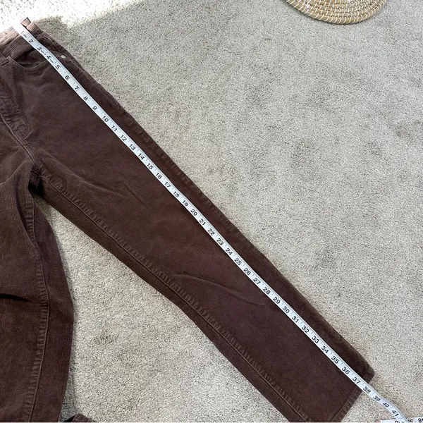 Rolla’s Women’s Original High Rise Straight Leg Corduroy Pants in Dark Brown 26 - Image 16