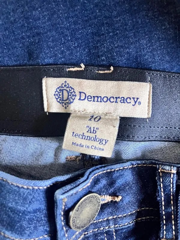 Democracy Women’s Ab Technology Dark Indigo Skinny Jeans Size 10‎ B1304KEEAXX - Image 3