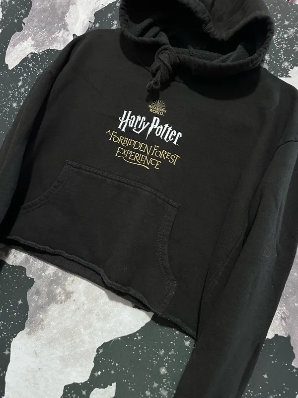 Harry Potter Forbidden Forest Experience Crop Hoodie - Image 6