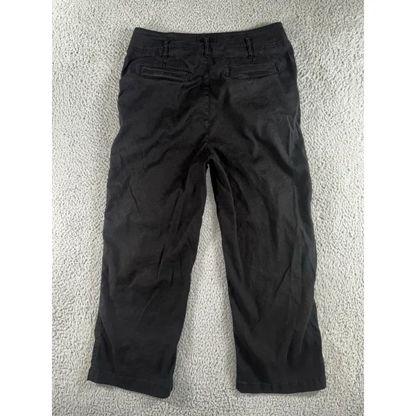Level 99 Pants Women 31 Straight Leg Linen Utility‎ Outdoor Casual Preppy - Image 2