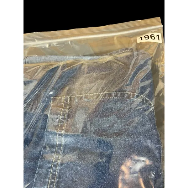 VTG 90s M.P.H. Blues Denim Jumper Dress L Embroidered Animals Safari Pockets NWT - Image 14