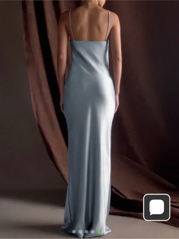 Meshki Lilly Sweetheart Maxi Dress in Frosted Blue - Image 3