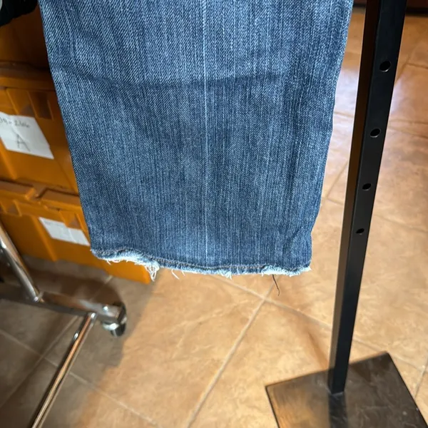 7 For All Mankind Bootcut Jeans Size 28 Distressed Low Rise Medium Wash Denim - Image 14