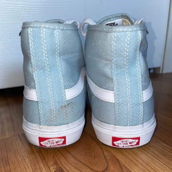 Baby blue high top vans - Image 4