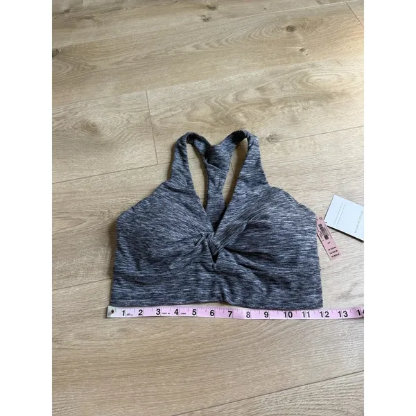 NWT Victoria's Secret Grey Space Dye Twist Front Racerback Sports Bra size S - Image 4