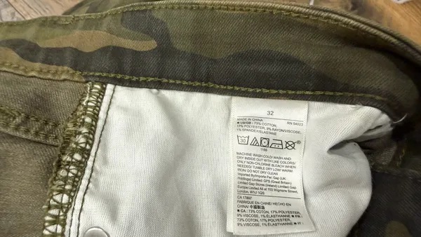 GAP Legging Skimmer Camo Skinny Jeans Women's Size 14 / 32, Green Khaki - Image 5